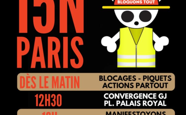  Le 15 Novembre, synchronisons nos révoltes !