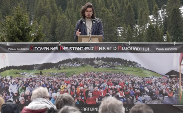  Intervention de Ritchy Thibault Co Porte parole de PEPS, sur le Plateau des Glières