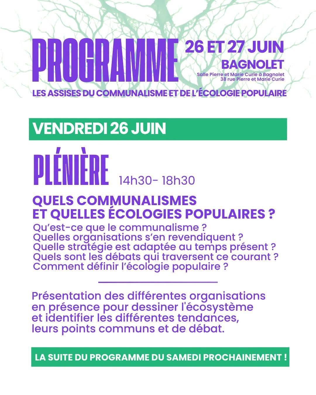Débat Pleniere Assises du Communalisme