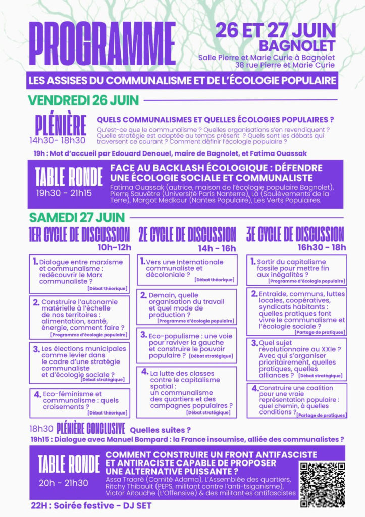 Programme des Assises du Communalisme et de l'Ecologie Populaire