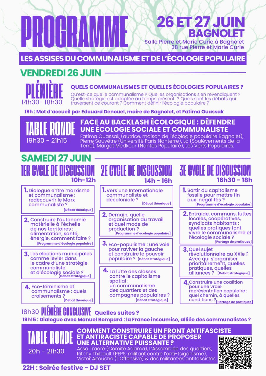 Programme des Assises du Communalisme et de l'Ecologie Populaire