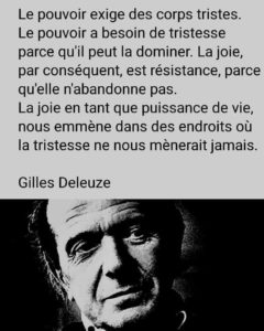 Citation de Gilles Deleuze